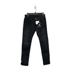 Hysteric Glamour Skinny Suede Leather Black Pants